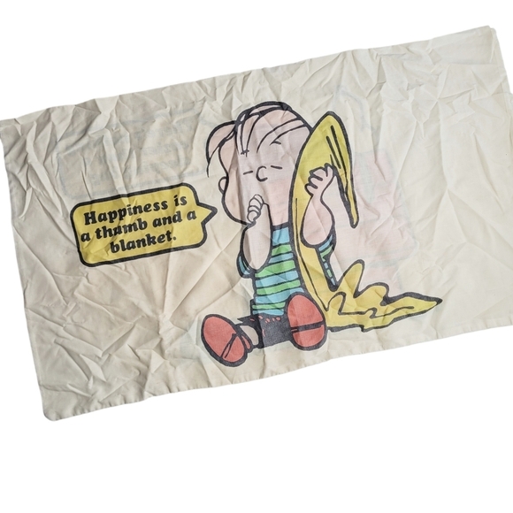 Vintage Other - Vintage Peanuts Pillowcase 1971